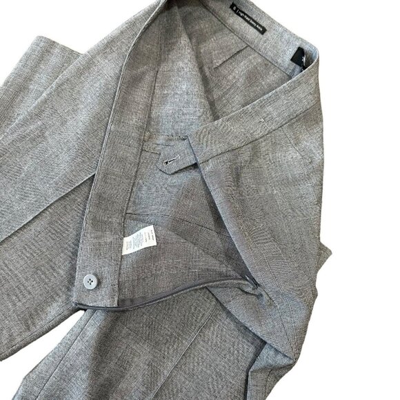 Talbots Women SZ 8 Gray Glen Plaid Stretch High Waist Skinny Ankle Dress Pants - Picture 9 of 12